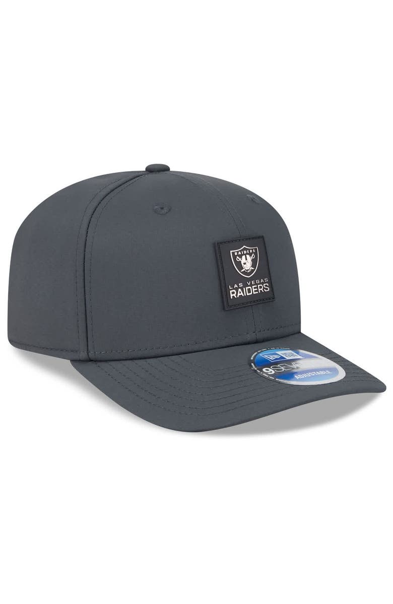 New Era Men's New Era Charcoal Las Vegas Raiders 2025 Sideline Cold Weather 9SEVENTY Adjustable Hat, Alternate, color, Charcoal