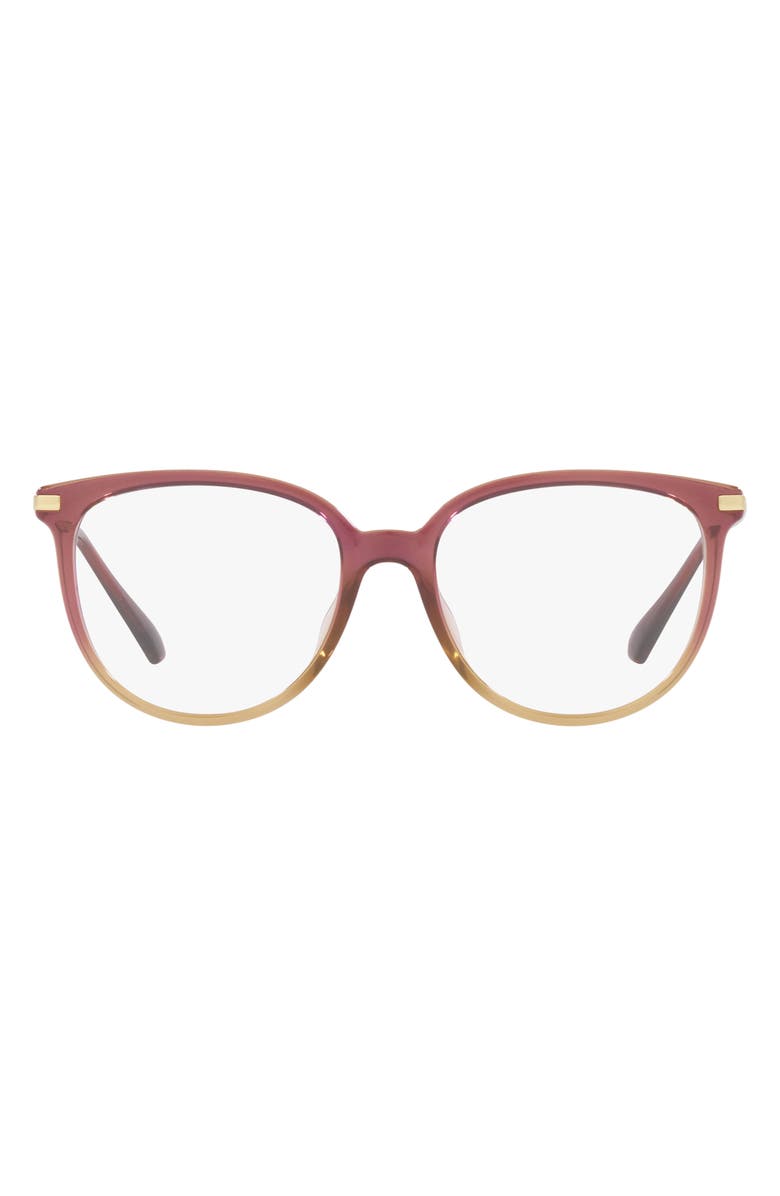 Michael Kors Westport 54mm Round Optical Glasses, Main, color, Rose