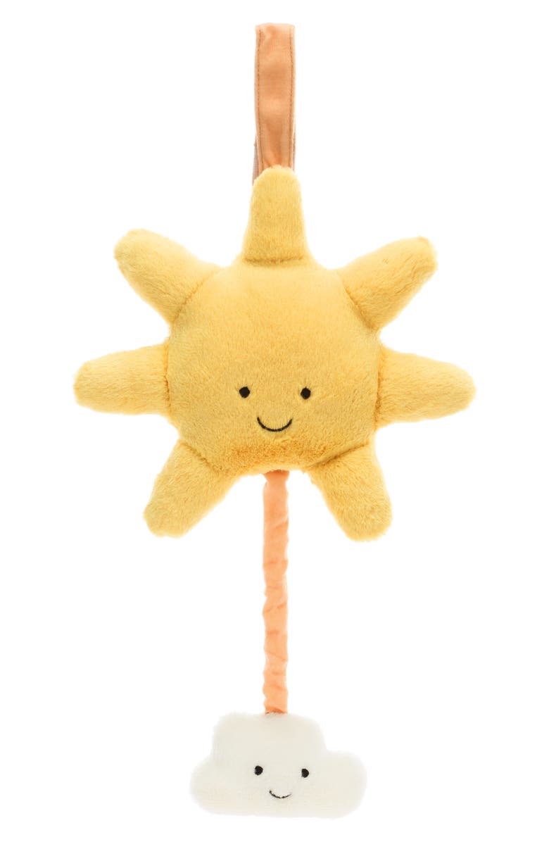 Jellycat Amusable Sun & Cloud Plush Musical Pull Toy, Main, color, Yellow