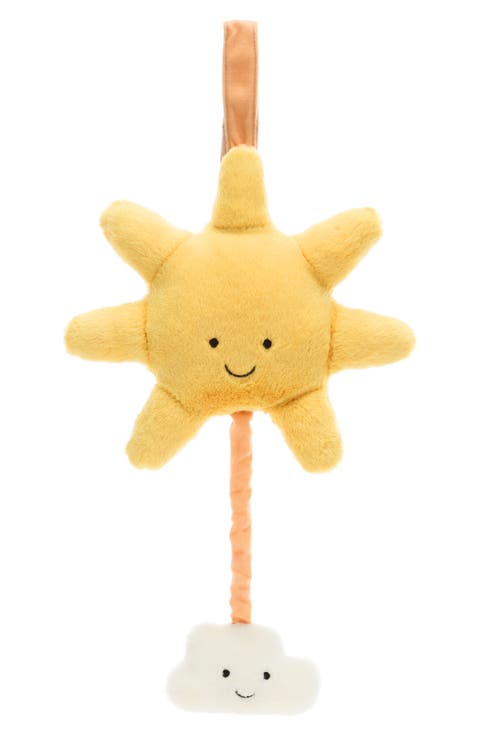 Amusable Sun & Cloud Plush Musical Pull Toy