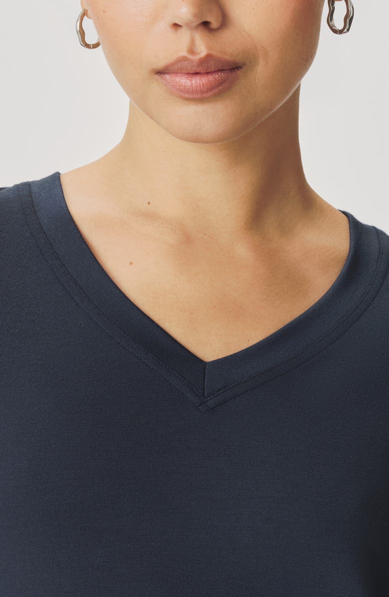 Splendid Amaya V-Neck T-Shirt, Alternate, color, Mood Indigo Blue