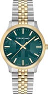 FERRAGAMO Duo Two-Tone Bracelet Watch, 40mm