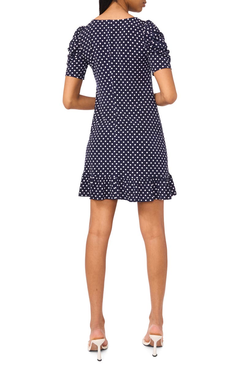 Halogen<sup>®</sup> Puff Sleeve Minidress, Alternate, color, Classic Navy