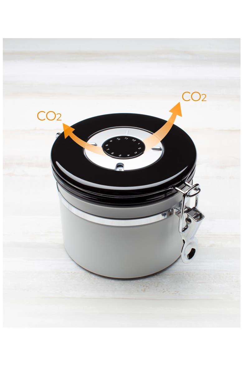 Small Coffee & Tea Canister, Alternate, color, BLACK