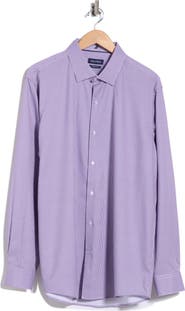 Nautica Slim Fit Microcheck Stretch Dress Shirt