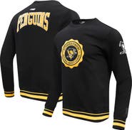 PRO STANDARD Men's Pro Standard Black Pittsburgh Penguins Crest Emblem Pullover Sweatshirt