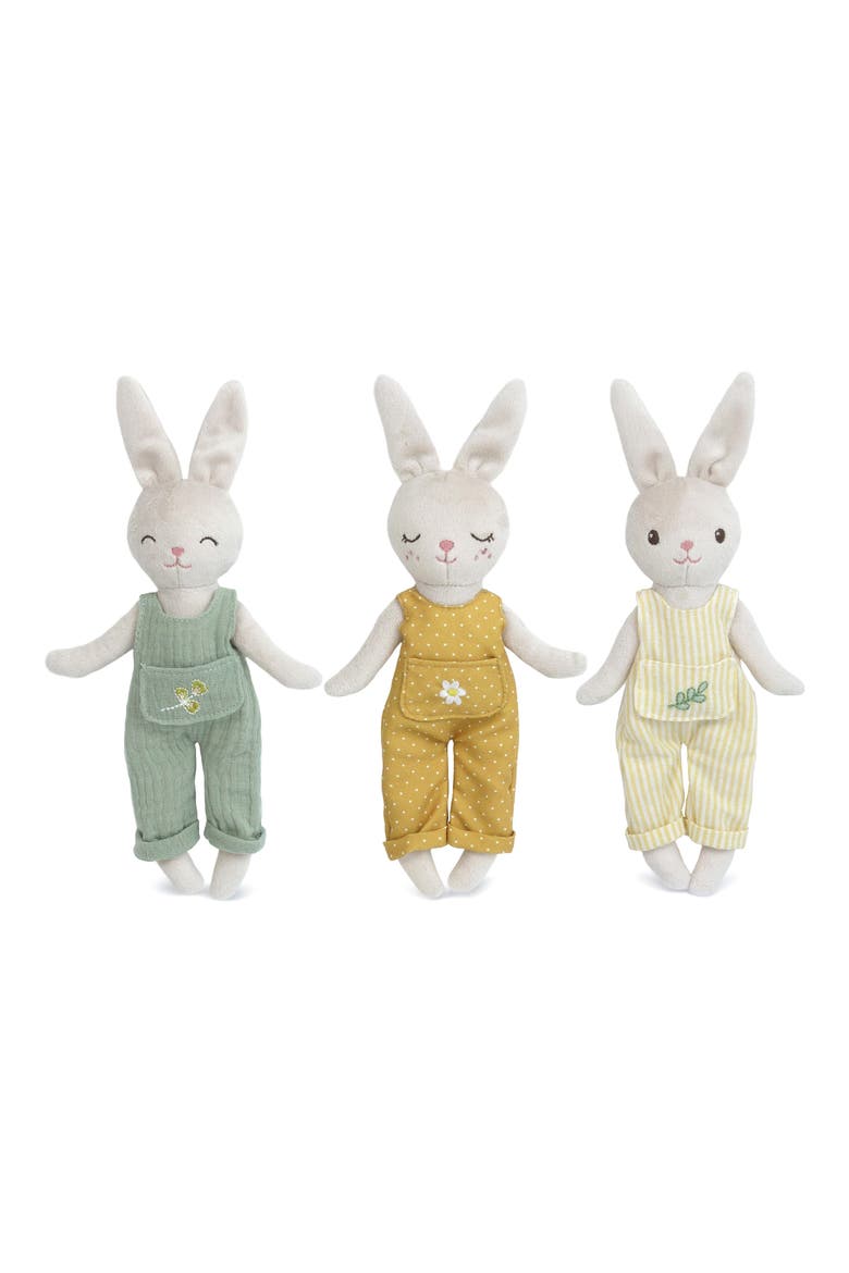 Baby Bunny Trio Plush Toy, Main, color, IVORY MULTI