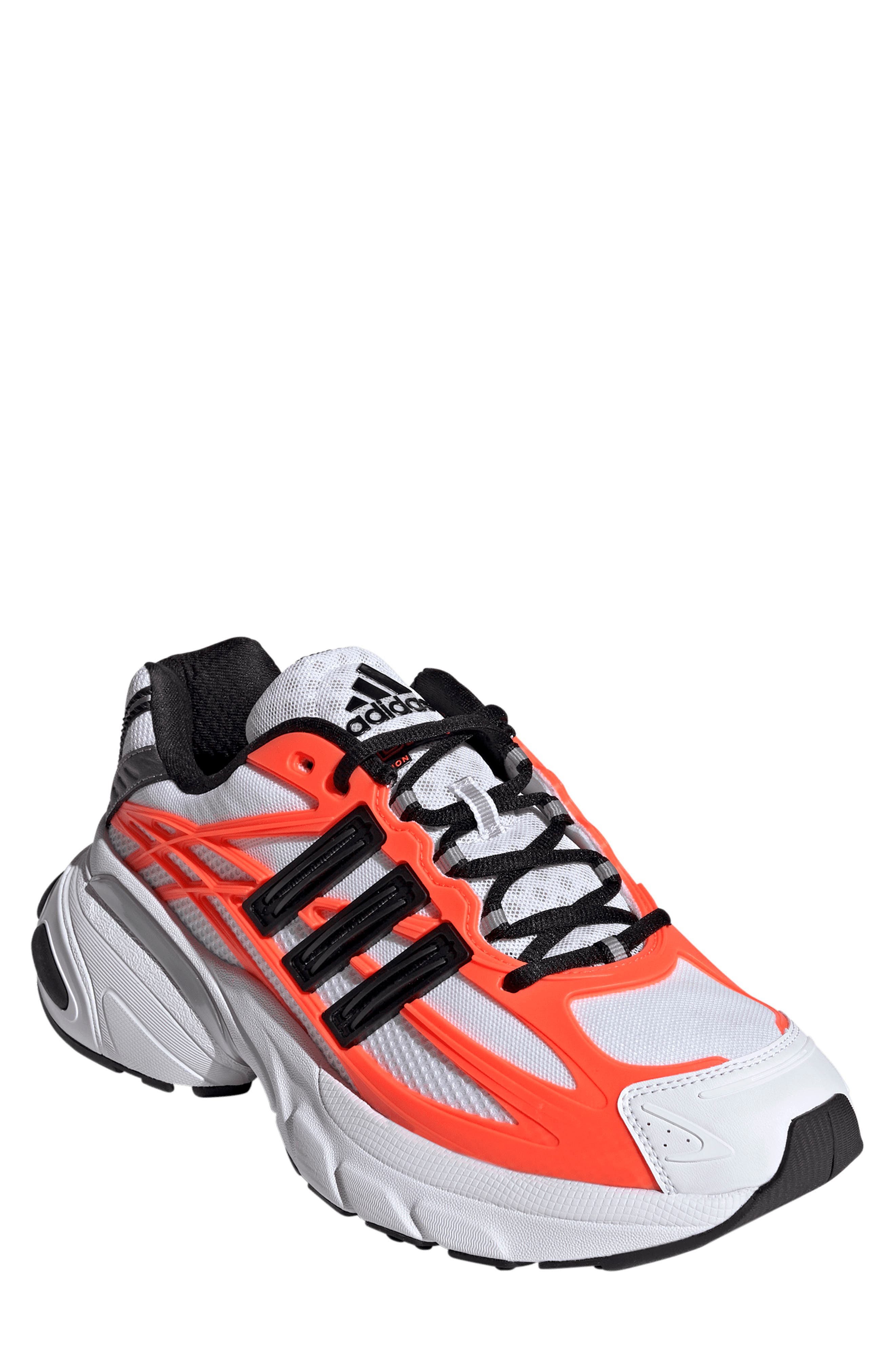 adidas Gender Inclusive Adistar Cushion XLG 2.0 Sneaker, Main, color, White/ Core Black/ Solar Ora