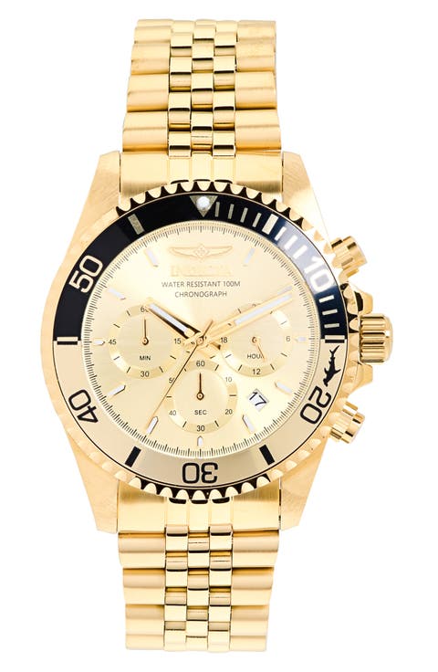 Pro Diver Bracelet Strap Chronograph Watch, 43mm