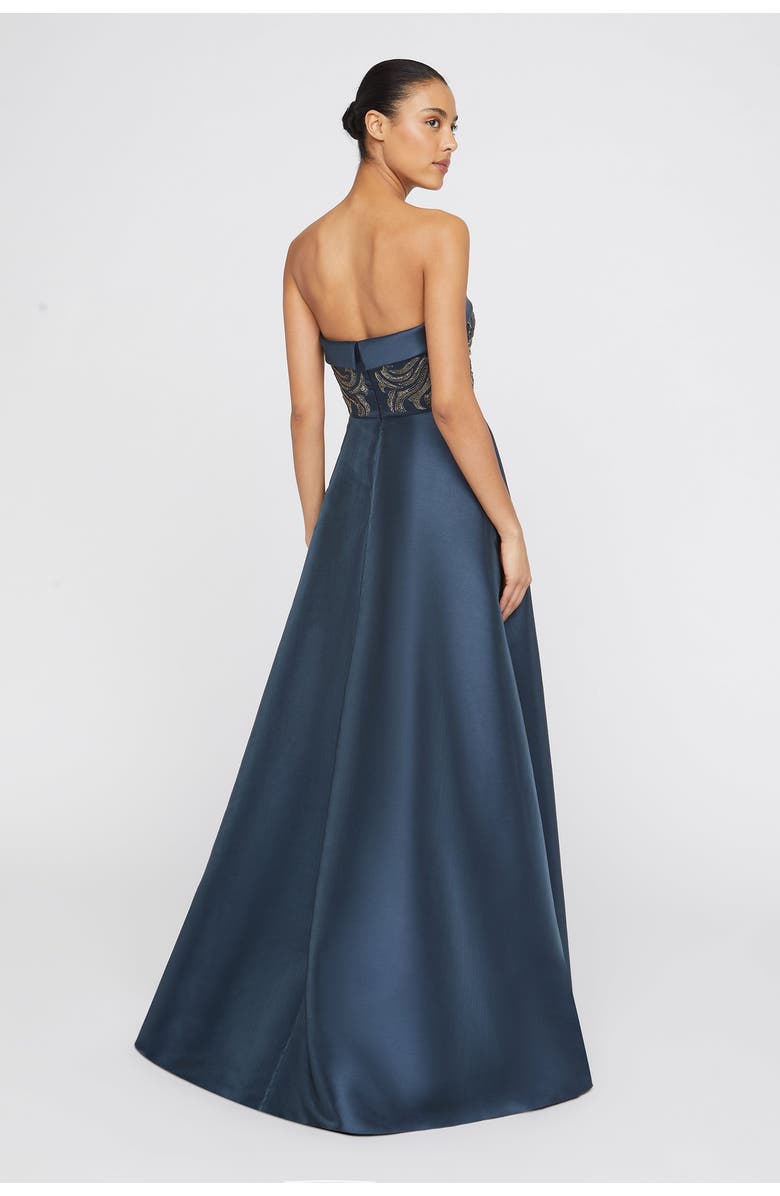 Theia Paloma Mikado A-Line Gown, Alternate, color, 