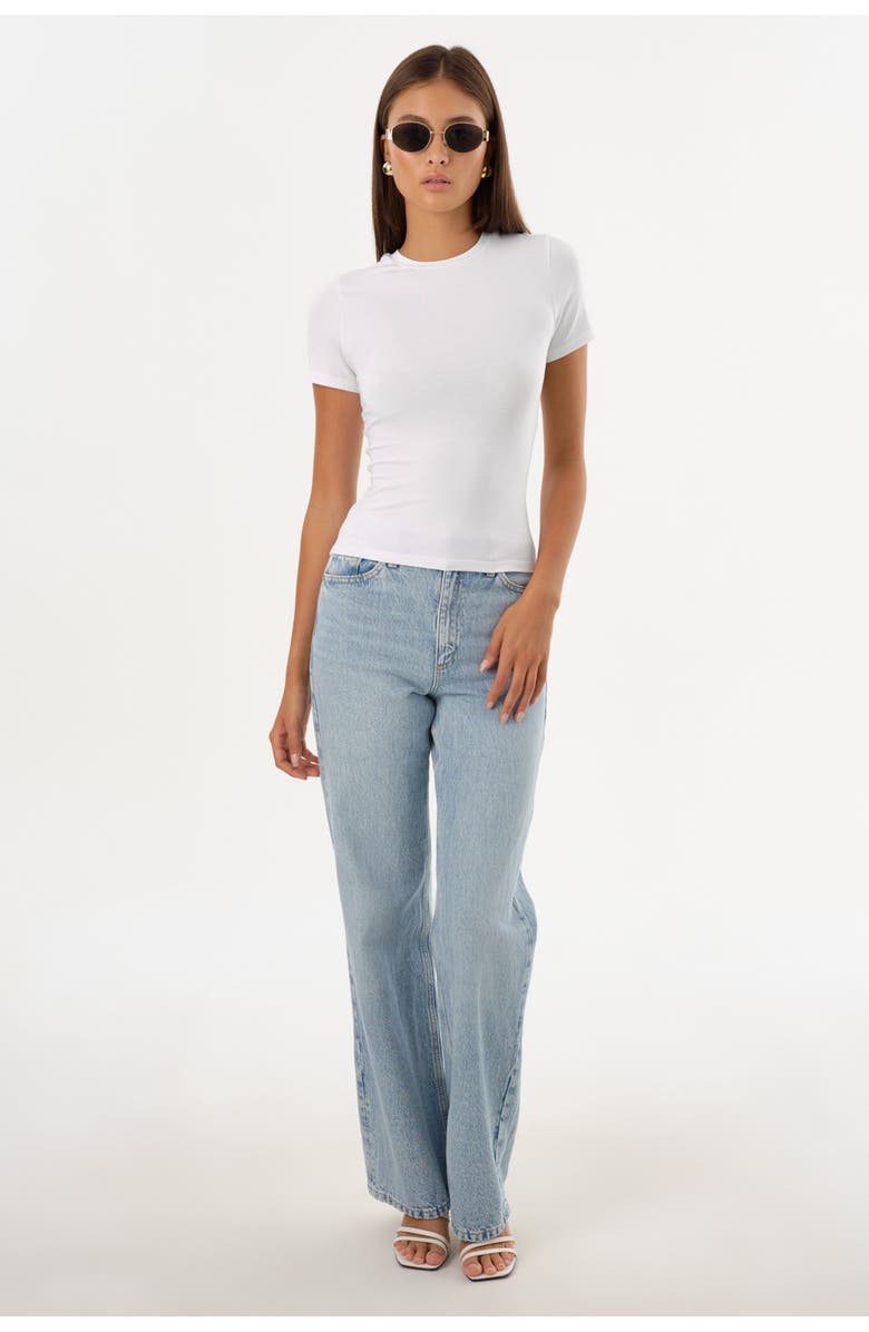 LAMARQUE Moa | Jersey Crew Neck Tee, Alternate, color, White