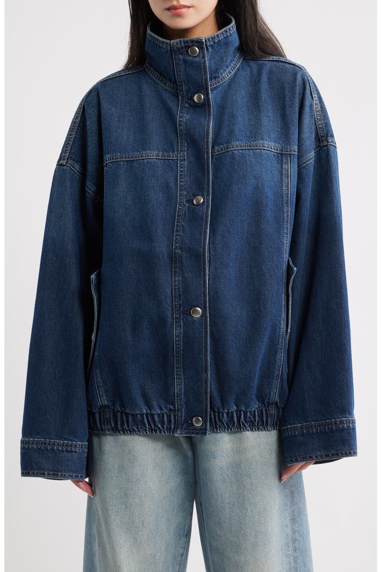 Nara Oversized HIGHLUXE™ Denim Jacket, Alternate, color, DECEMBER