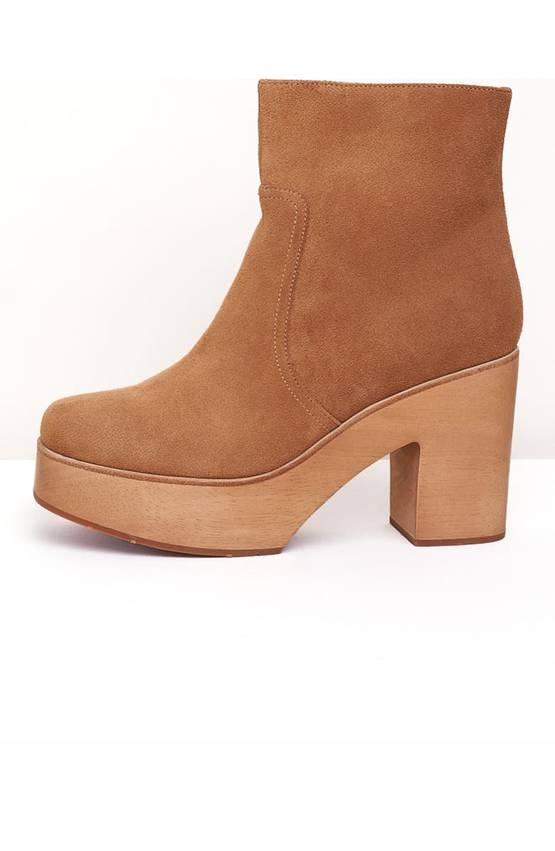 Charlotte Stone Paz Platform Clog Boot, Alternate, color, Camel