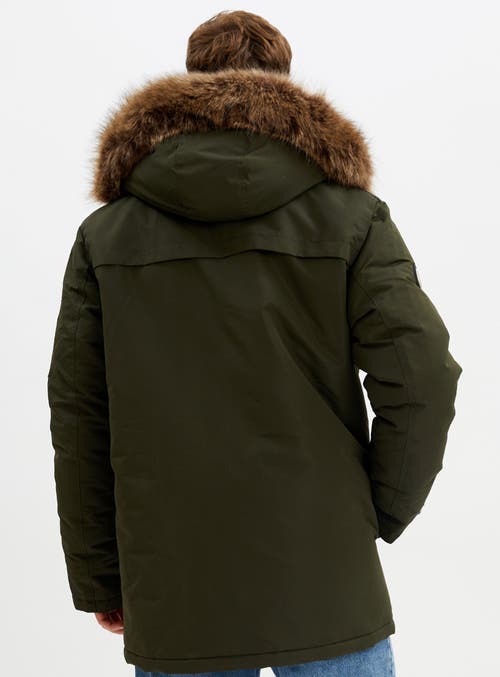 Point Zero Hooded Mid-length Parka In Ivy
