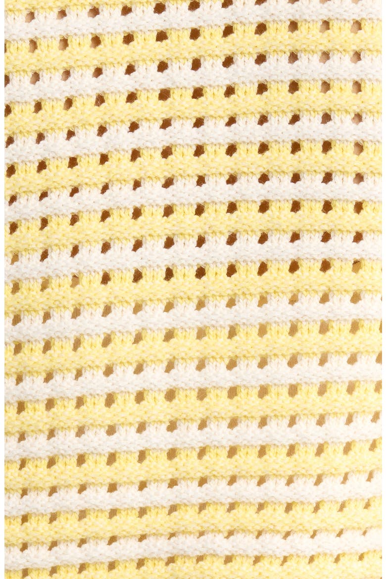 Karly Open Stitch Cardigan, Alternate, color, OFF WHITE YELLOW