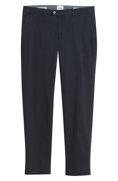 Brax Fabio Flat Front Cotton Blend Pants In Blue