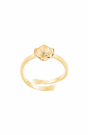 GABI RIELLE Rosebud CZ Adjustable Ring