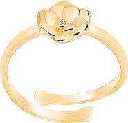 GABI RIELLE Rosebud CZ Adjustable Ring