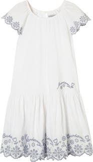 Burberry Broderie Anglaise Cotton Dress