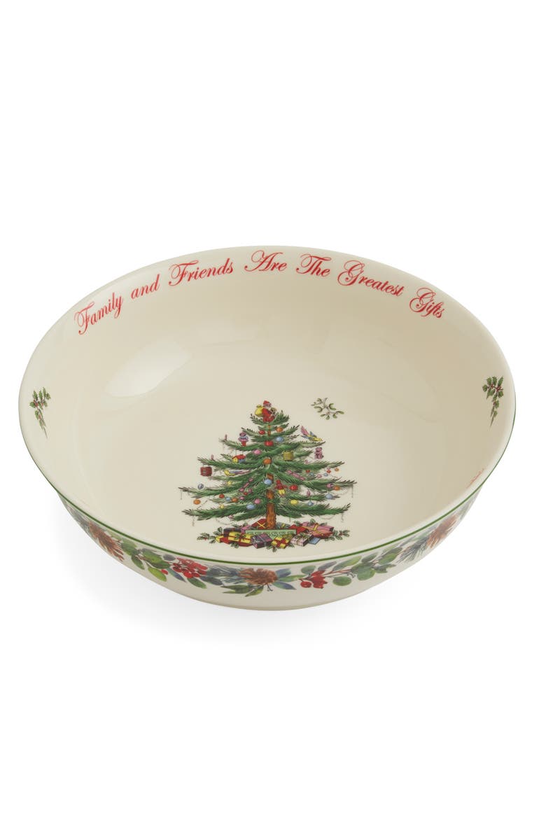 Christmas Tree 10" Serving Bowl, Main, color, Multi