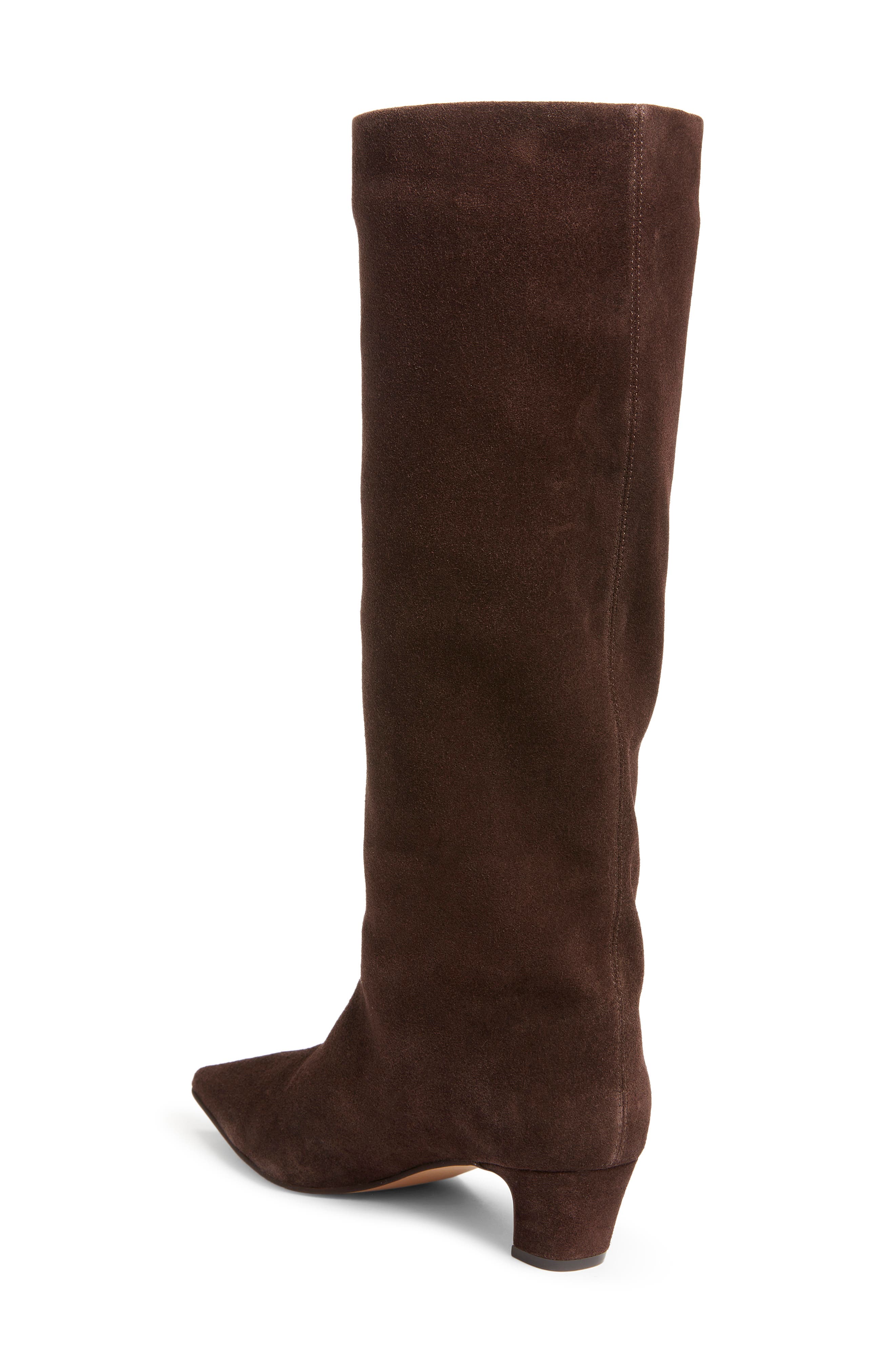 Brax Pointed Toe Boot, Alternate, color, BROWN SUEDE