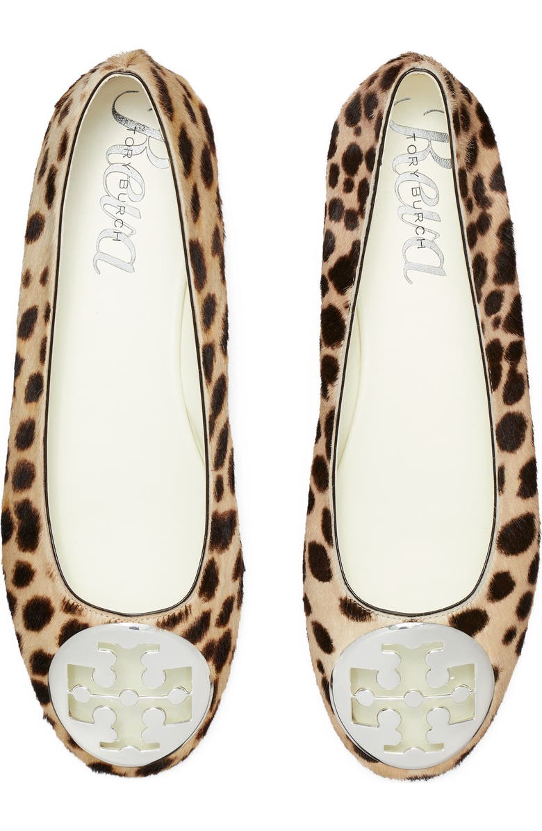 Tory Burch Reva Genuine Calf Hair Ballet Flat, Alternate, color, Cheetah Spots