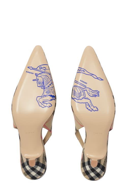 Burberry Slingback Pumps Birdie Check Women