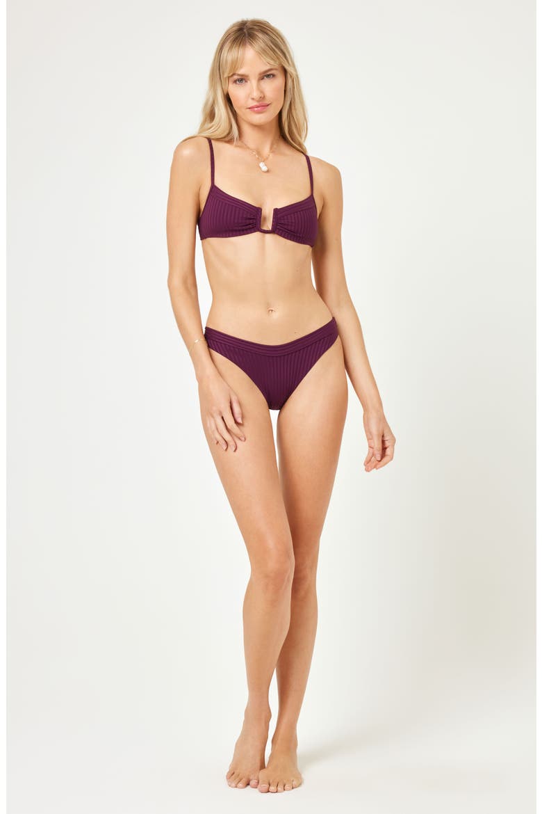 Peyton Bikini Top, Alternate, color, MERLOT