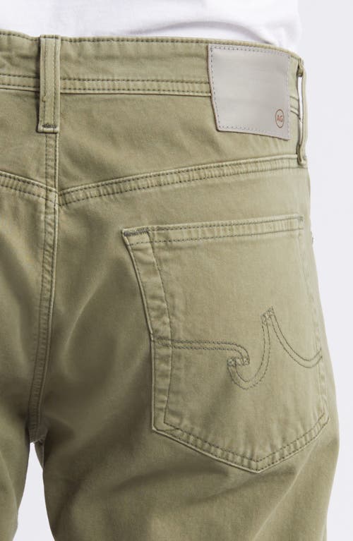 Ag Everett Slim Straight Leg Pants In Green