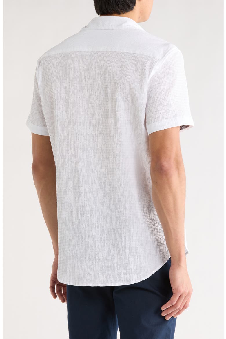 Piers Short Sleeve Woven Button-Up Shirt, Alternate, color, WHITE