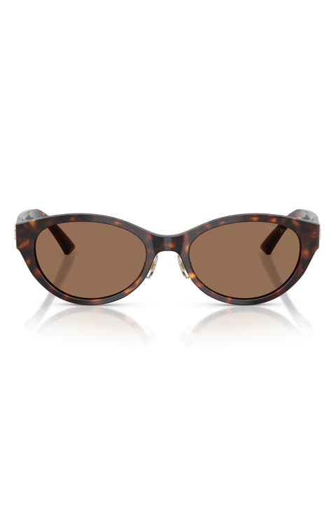 55mm Oval Sunglasses