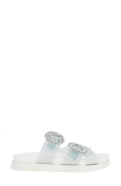 Bcbgeneration Jia Rhinestone Slide Sandal In Seafoam