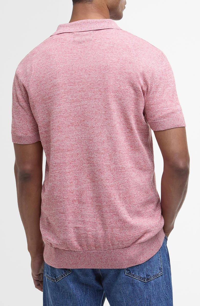 Barbour Buston Cotton & Linen Polo, Alternate, color, Red Spice