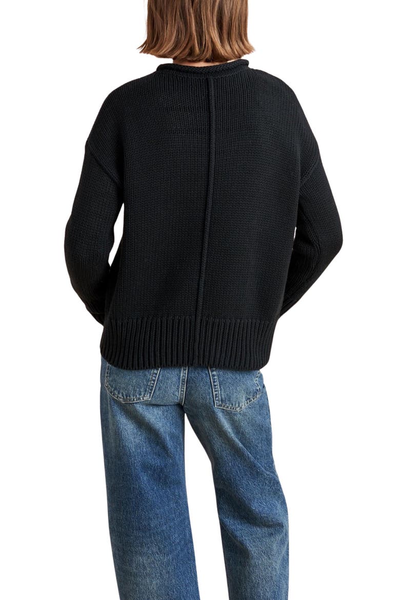 Solid Marina Sweater, Alternate, color, Black