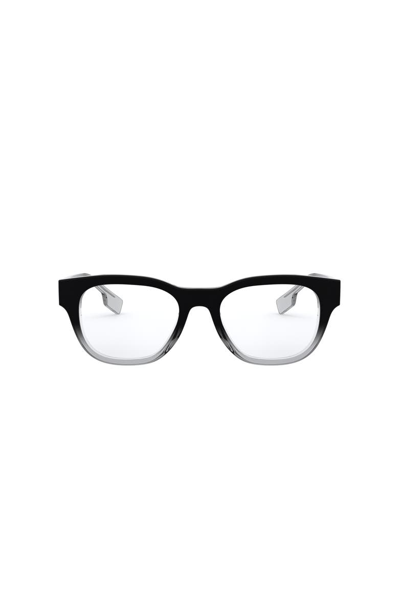 Burberry 52mm Square optical glasses, Alternate, color, Black