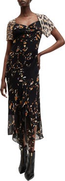 AllSaints Leah Print Maxi Dress