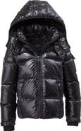 S13 Kids' Downhill Glossy Hooded Puffer Jacket