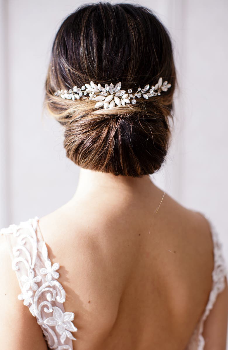 Brides & Hairpins Rhea Halo with Combs, Alternate, color, 