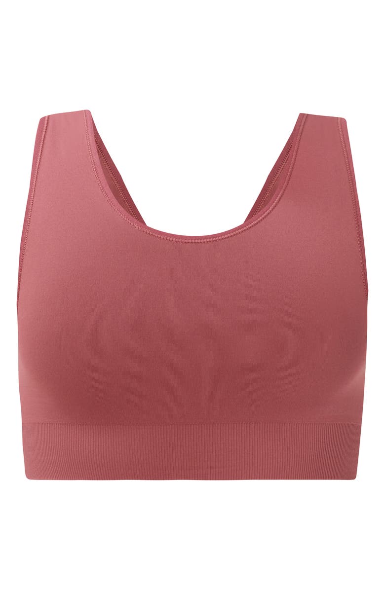 Sweaty Betty Stamina Medium Impact Seamless Sports Bra, Alternate, color, Sienna Pink