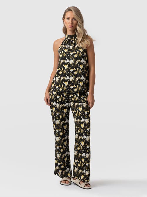 Saint + Sofia Rowan Wide Leg Pant In Pink