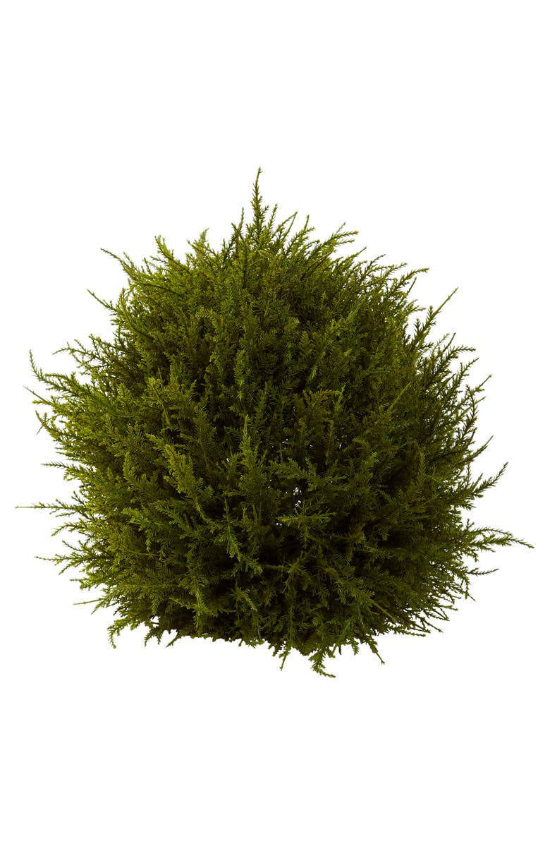 NEARLY NATURAL 14-in Cedar Sphere, Main, color, Green