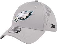 New Era Men's New Era  Gray Philadelphia Eagles Perforated 39THIRTY Flex Hat