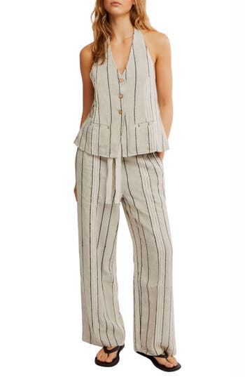 Free People X Free-est Take Me To Paris Striped Set