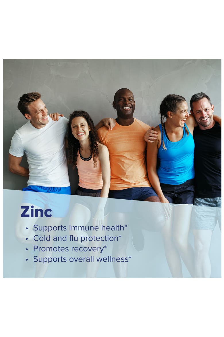 Advanced Zinc Immune Support Dissolvable Tablets, Alternate, color, White