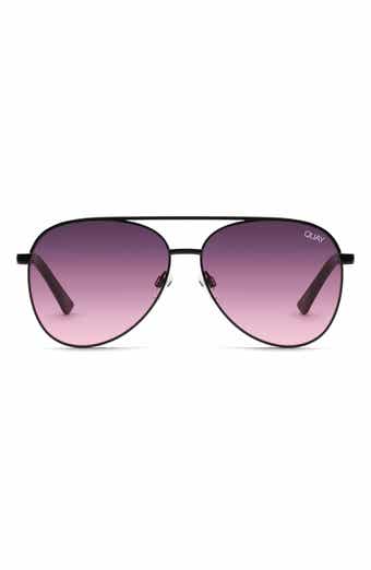 QUAY Australia Vivienne 64mm Aviator Sunglasses
