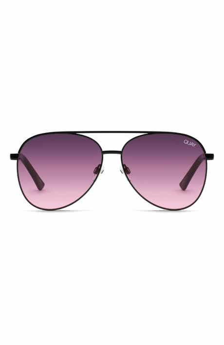 QUAY Australia Vivienne 64mm Aviator Sunglasses