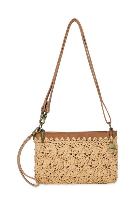 Vita Hand Crochet Crossbody Wristlet