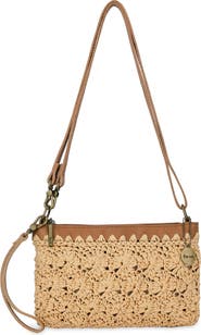 The Sak Vita Hand Crochet Crossbody Wristlet