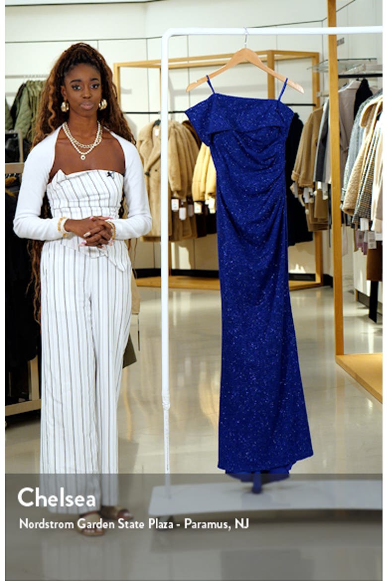 Metallic Off the Shoulder Gown video