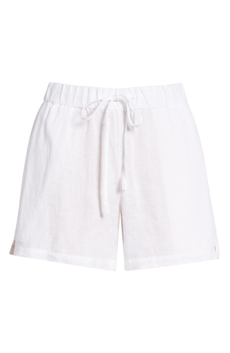 Caslon<sup>®</sup> Linen Drawstring Shorts, Alternate, color, White